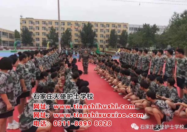 無軍訓，不青春！石家莊天使護士學校2019級新生軍訓第二天